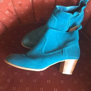 Teal boots